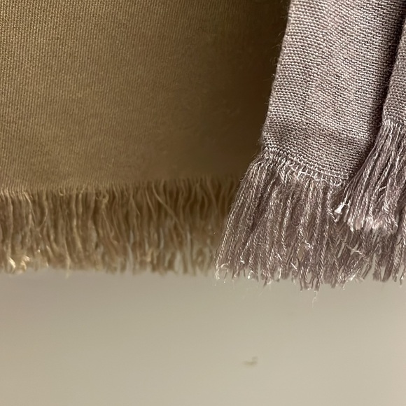 2 Elegant Gold and Silver tone scarves shawls. Charming Charlie. Barley used. - Picture 3 of 3